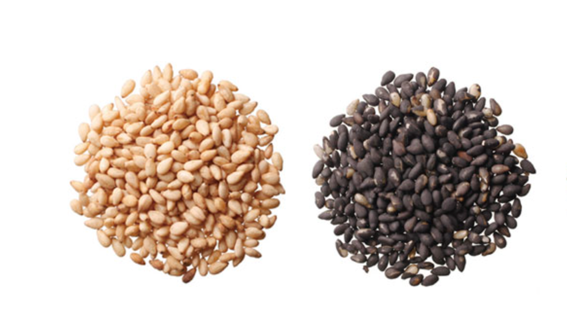 Sesame seed variety and grading illustration