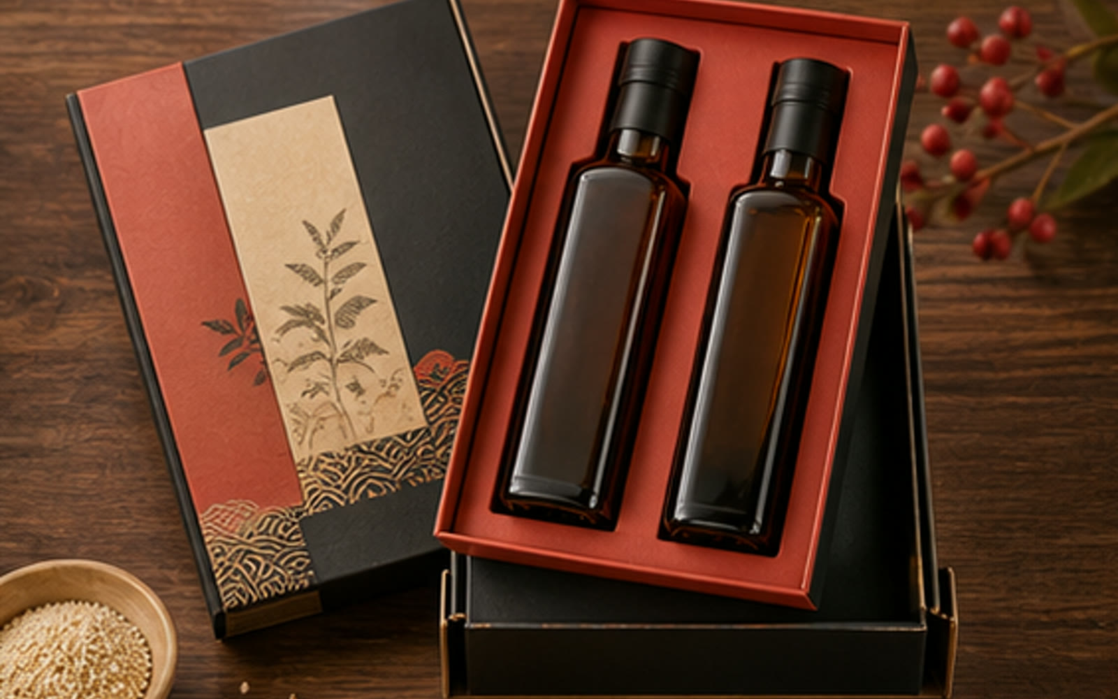 Sesame oil gift set finish reference