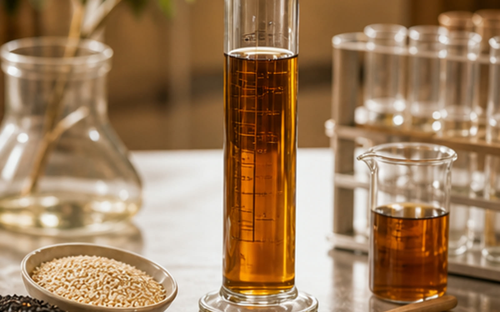 Filtered sesame oil finish reference